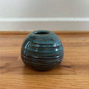 Handmade blue bud vase